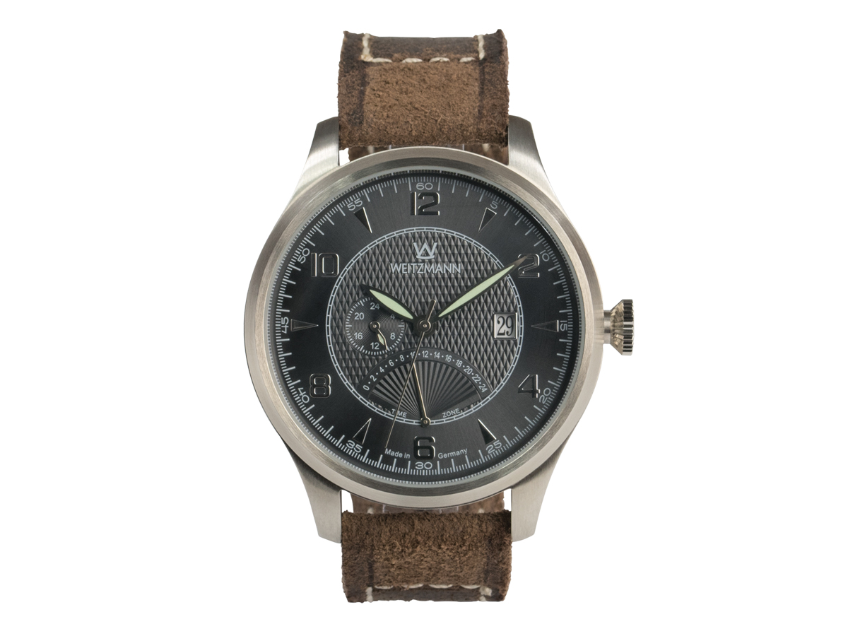 TWINTIME – anthracite-coloured dial 