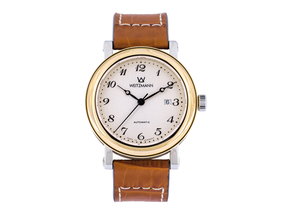 Augusta, genuine vintage leather strap in cognac