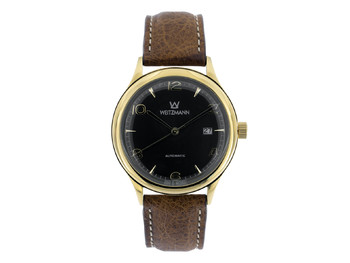 Jazz black, leather strap