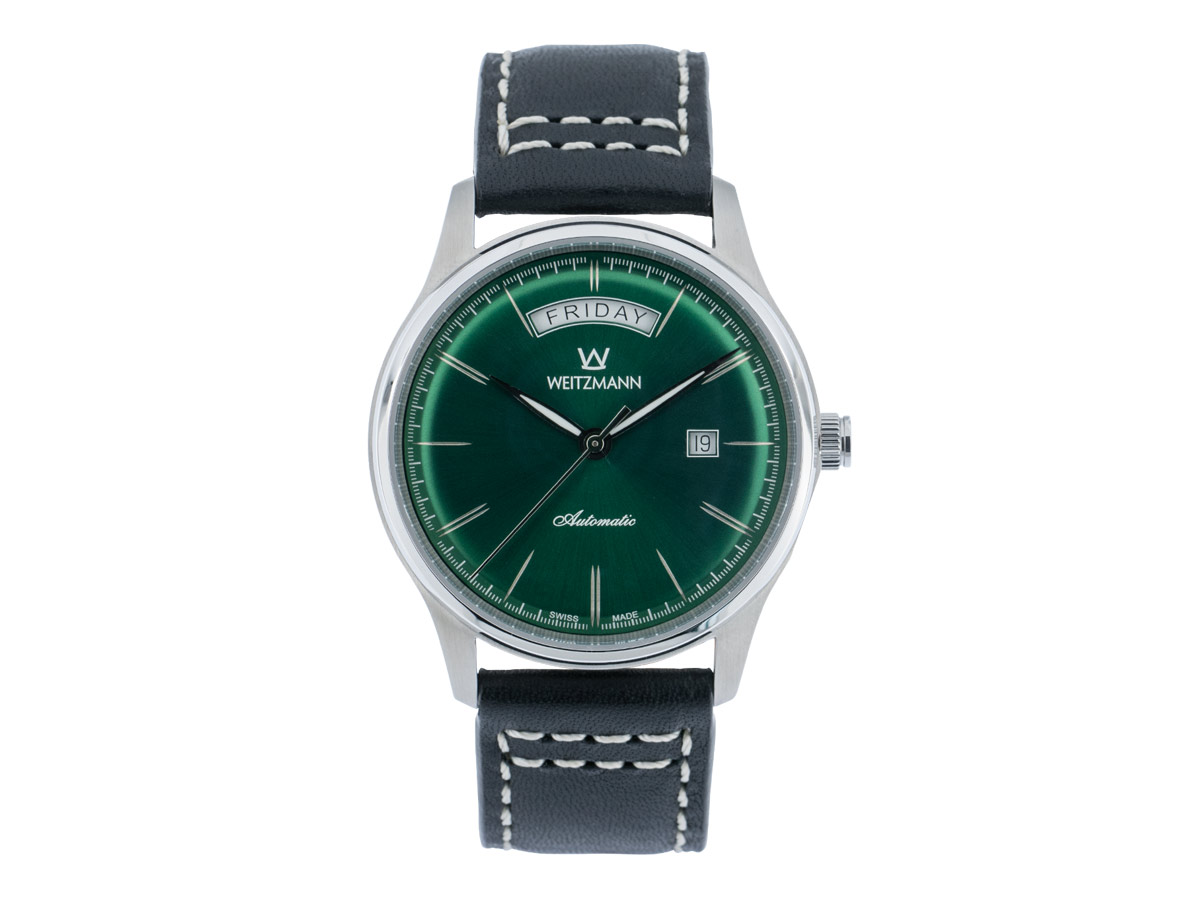 Sublime green, leather strap