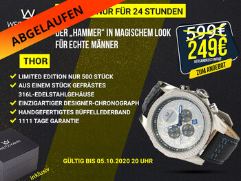 Thor silb./blau Aktionspreis bis 05.10.2020 20 Uhr