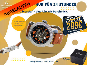Scorpia silber/orange - gültig bis 01.11.2020 20 Uhr